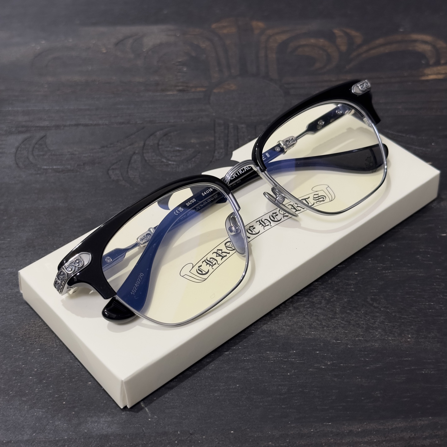 ChromeHearts 925 Silver Eyeglass Frame