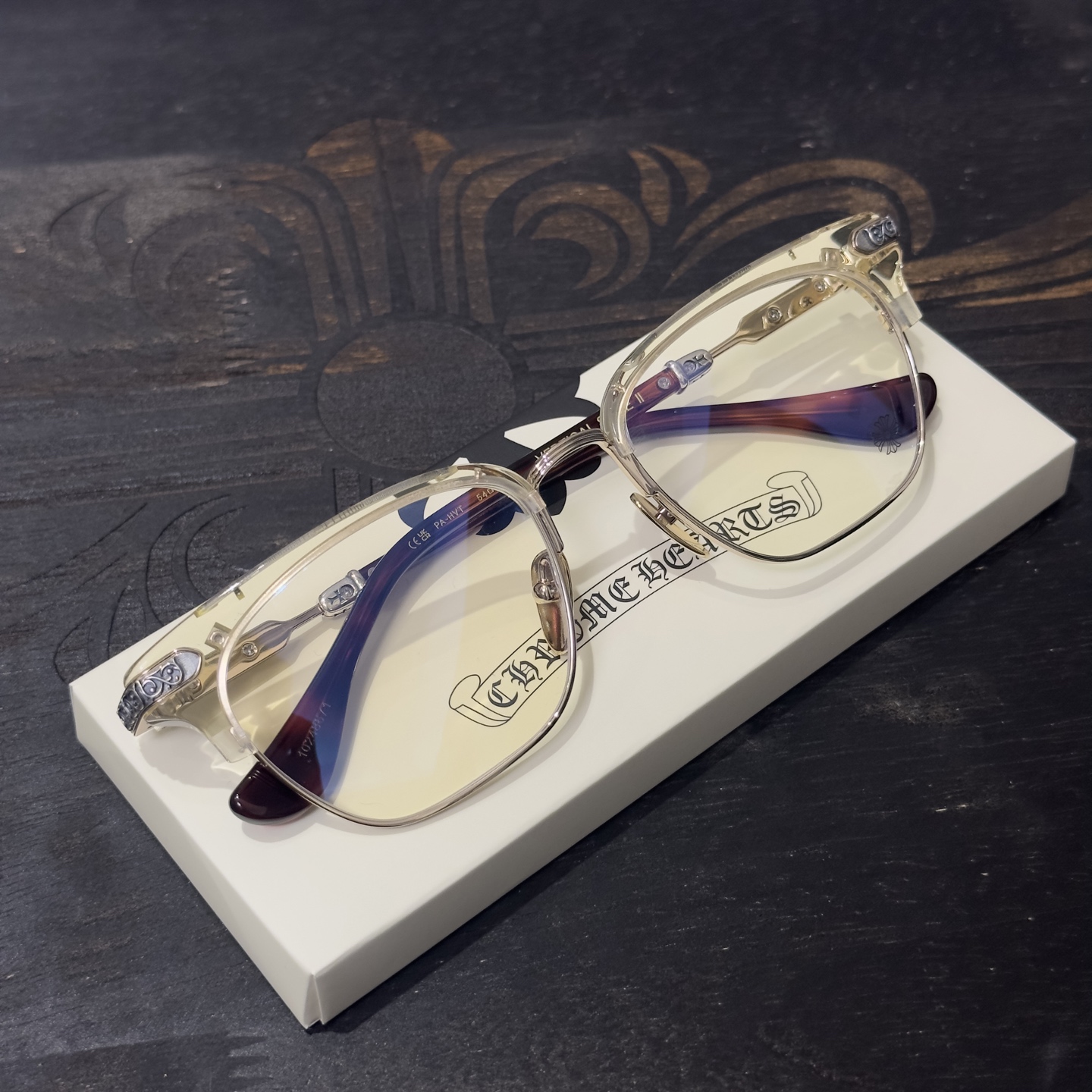 ChromeHearts 925 Silver Eyeglass Frame