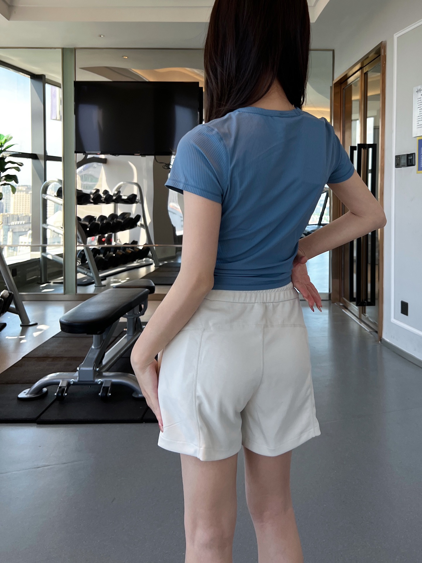 Lululemon Softstreme shorts lounge white yoga
