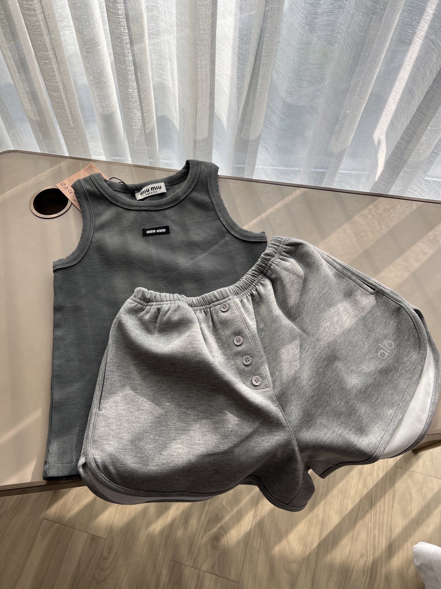 NO:415022,【Miu thread vest】 Color dark green Size SML, miumiu, alexander wang19860909【Miu螺纹背心】 颜色墨绿 尺码SML,,miumiu,alexander wang,Women's clothing