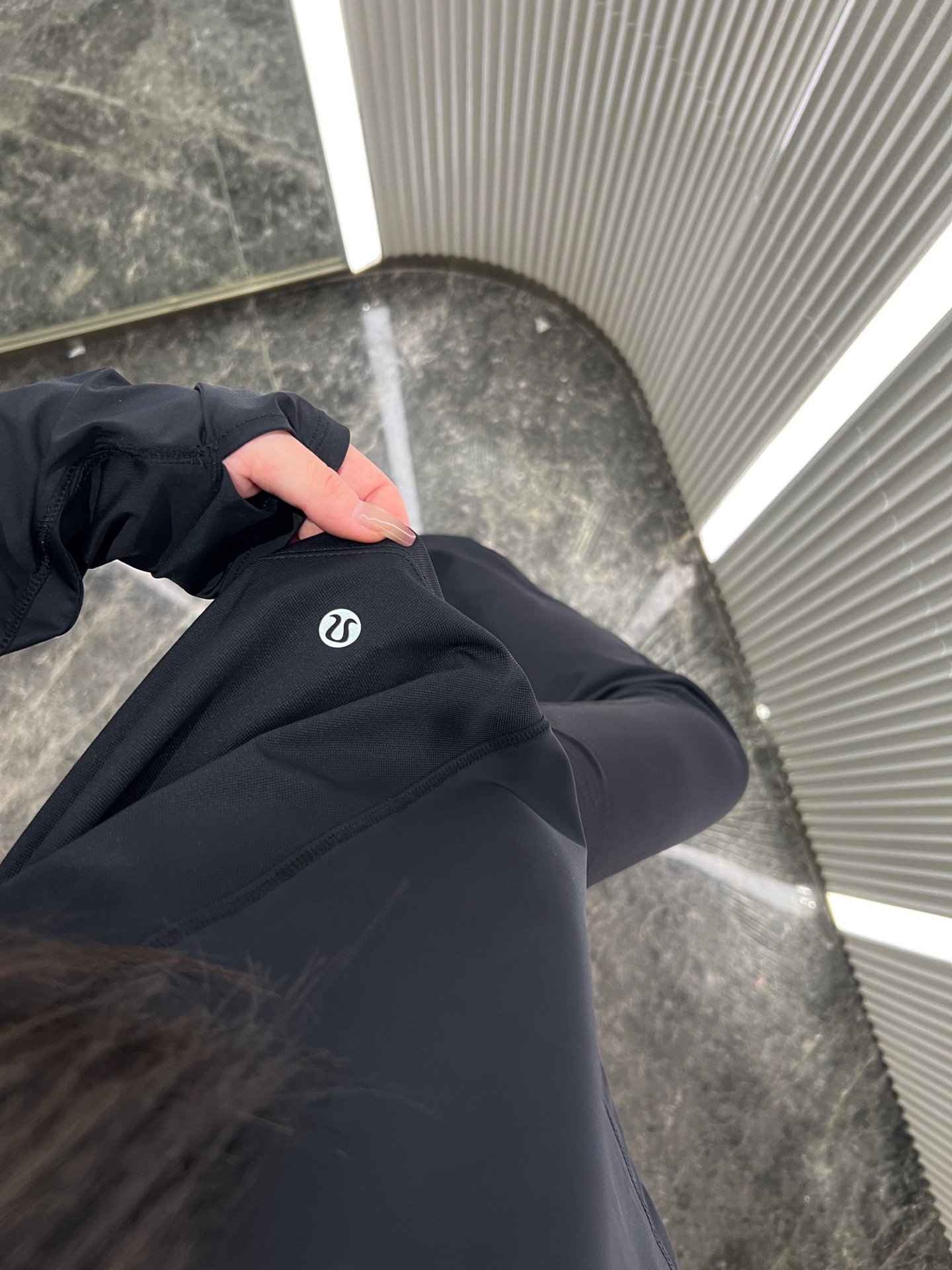 Lululemon long sleeve lounge black yoga