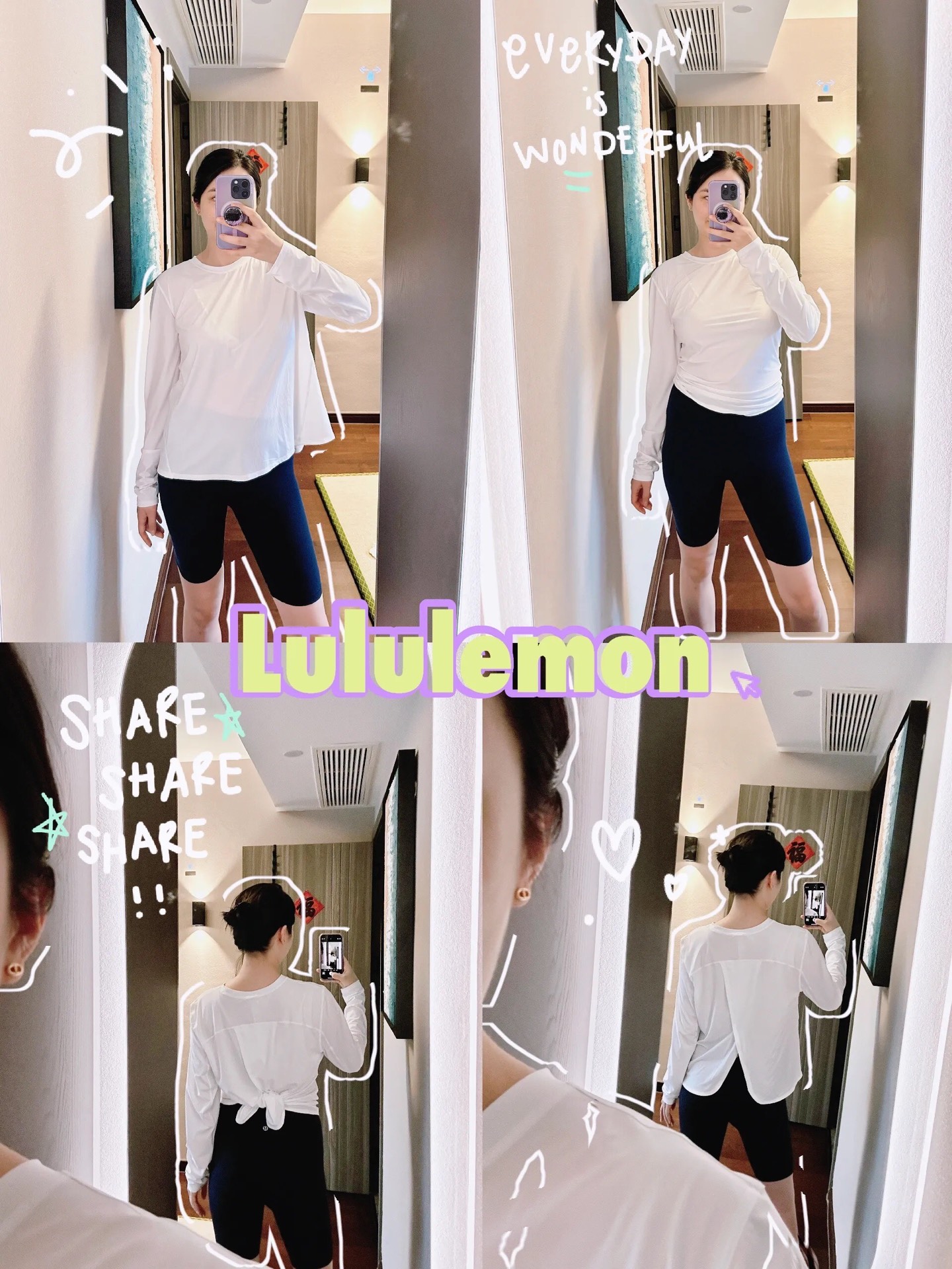 Lululemon long sleeve everyday light blue yoga