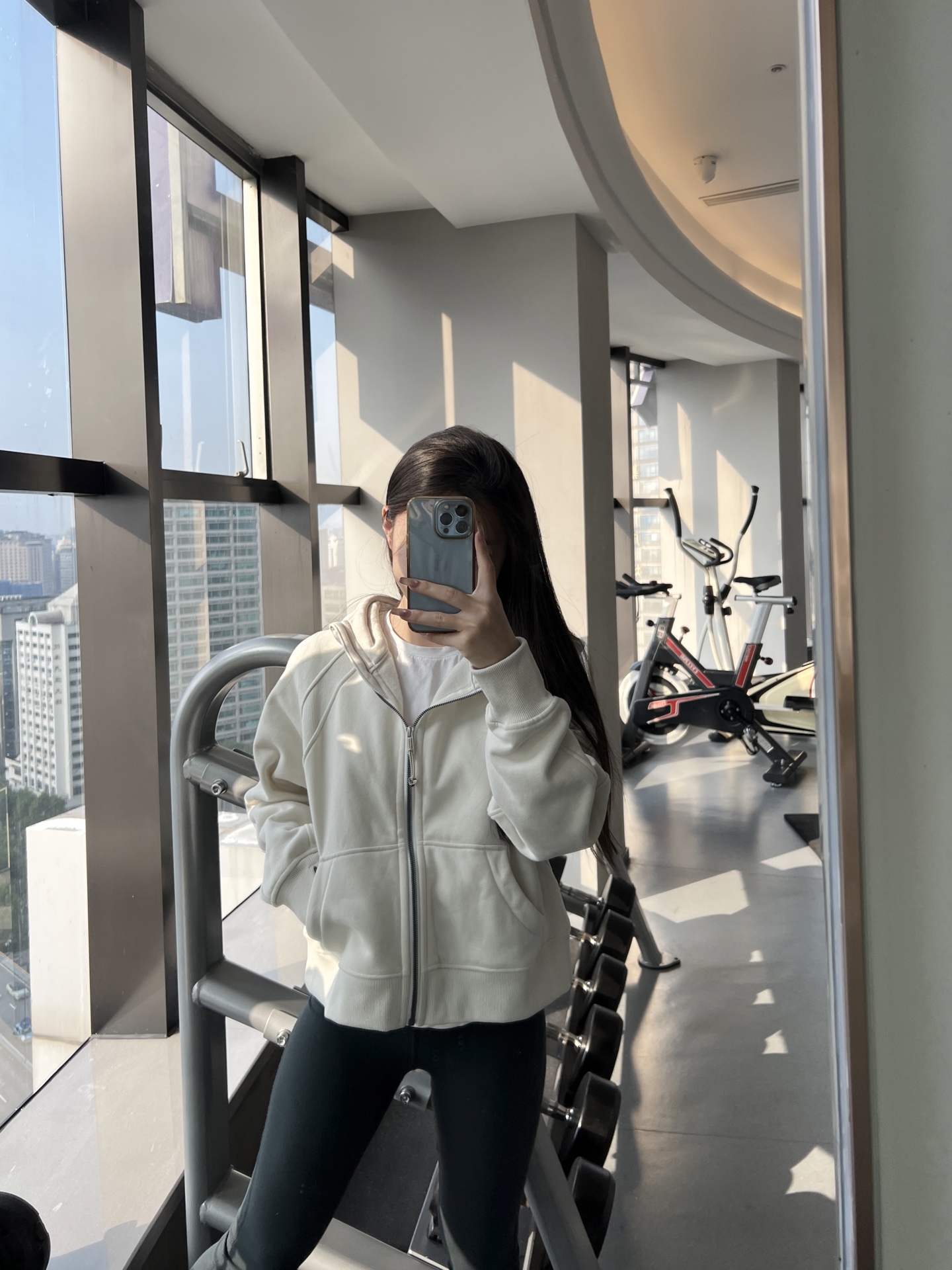 Lululemon Scuba jacket everyday white yoga