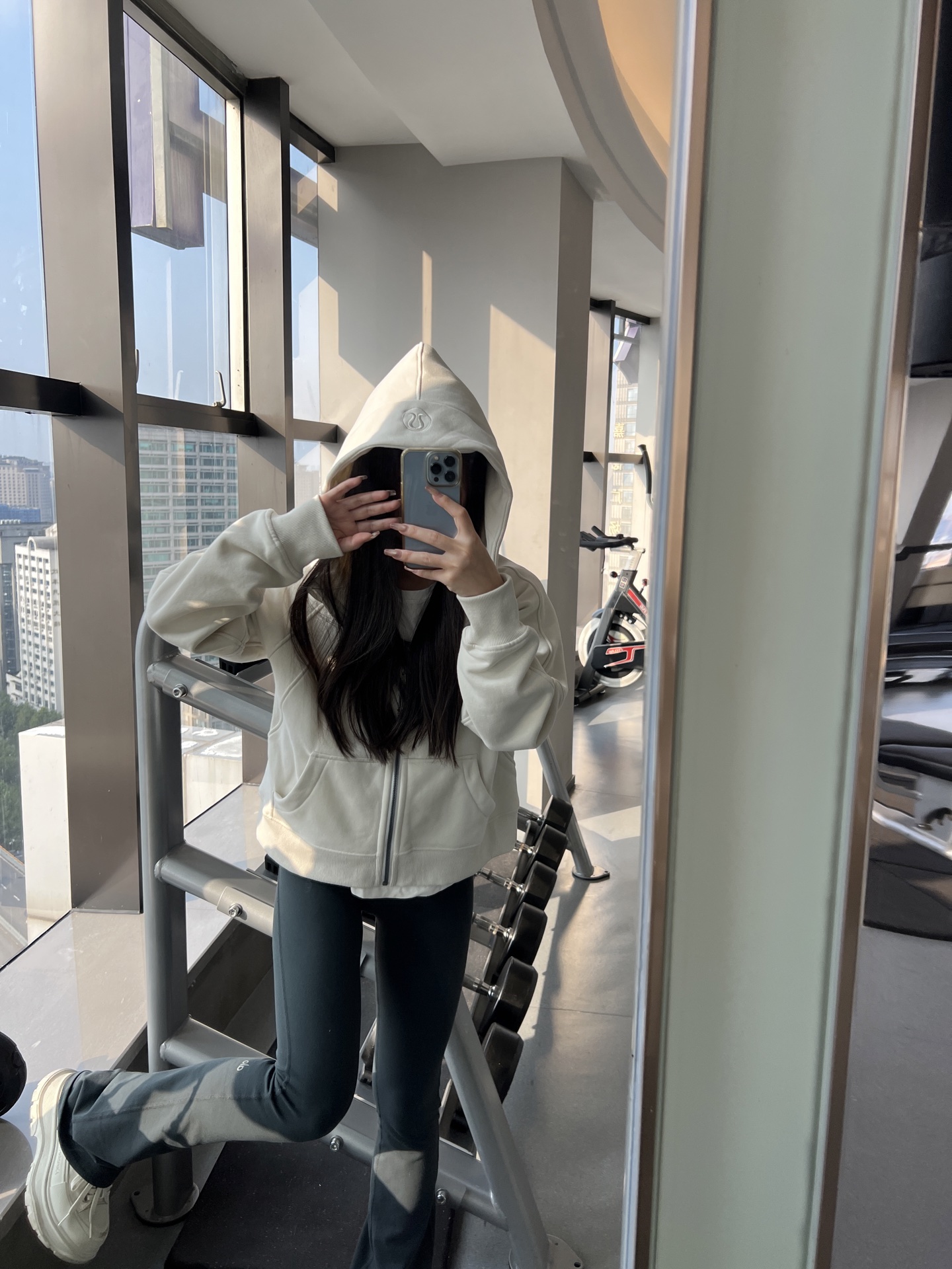 Lululemon Scuba jacket everyday white yoga