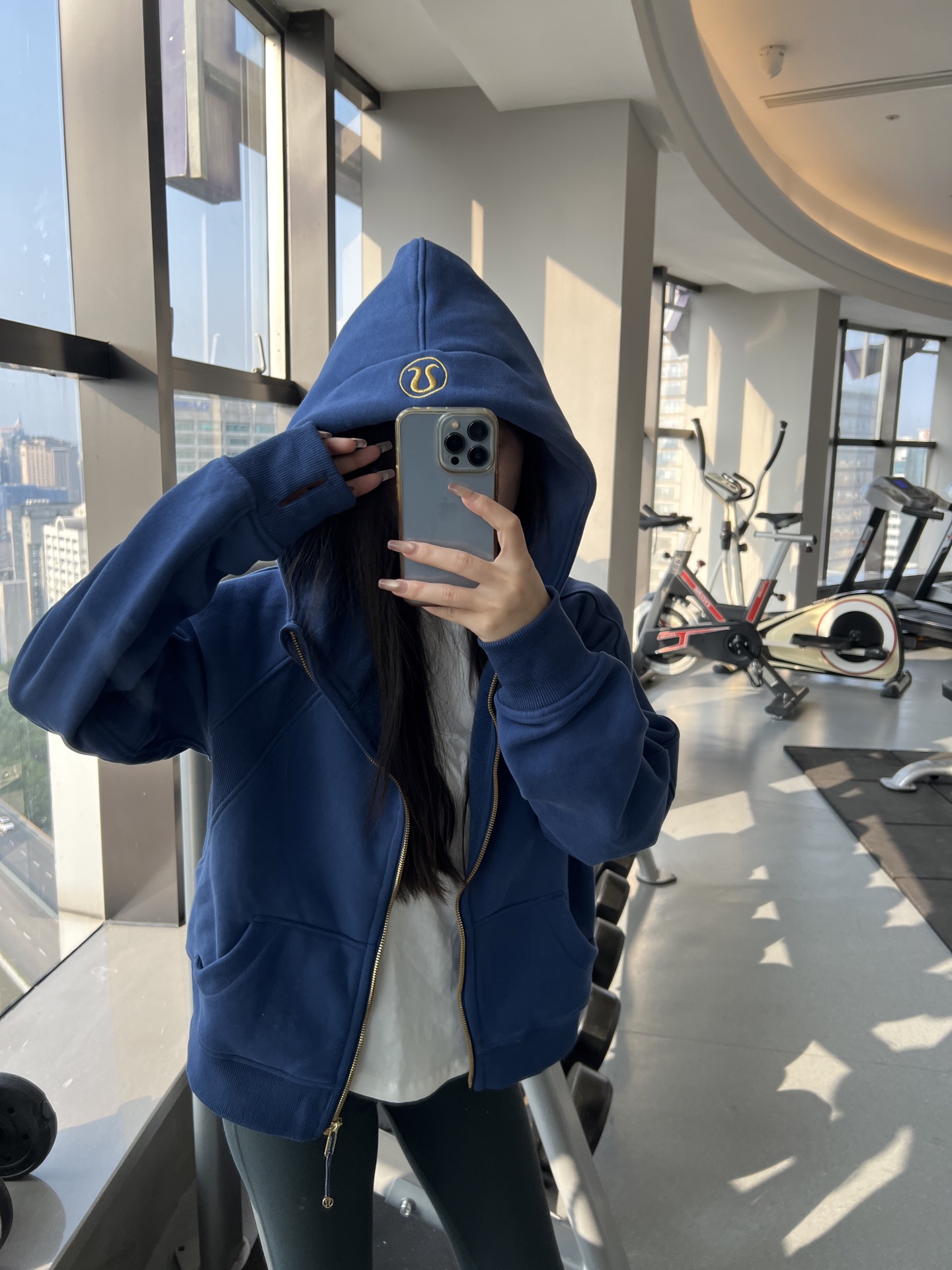 Lululemon Scuba jacket everyday blue yoga