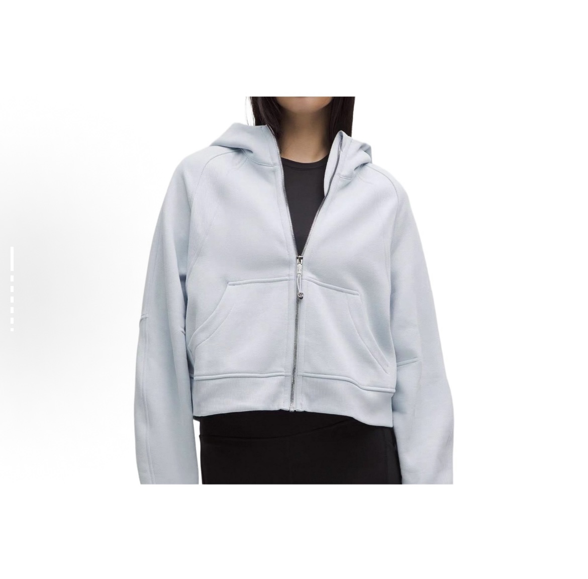 Lululemon Scuba jacket lounge light pink and light blue yoga