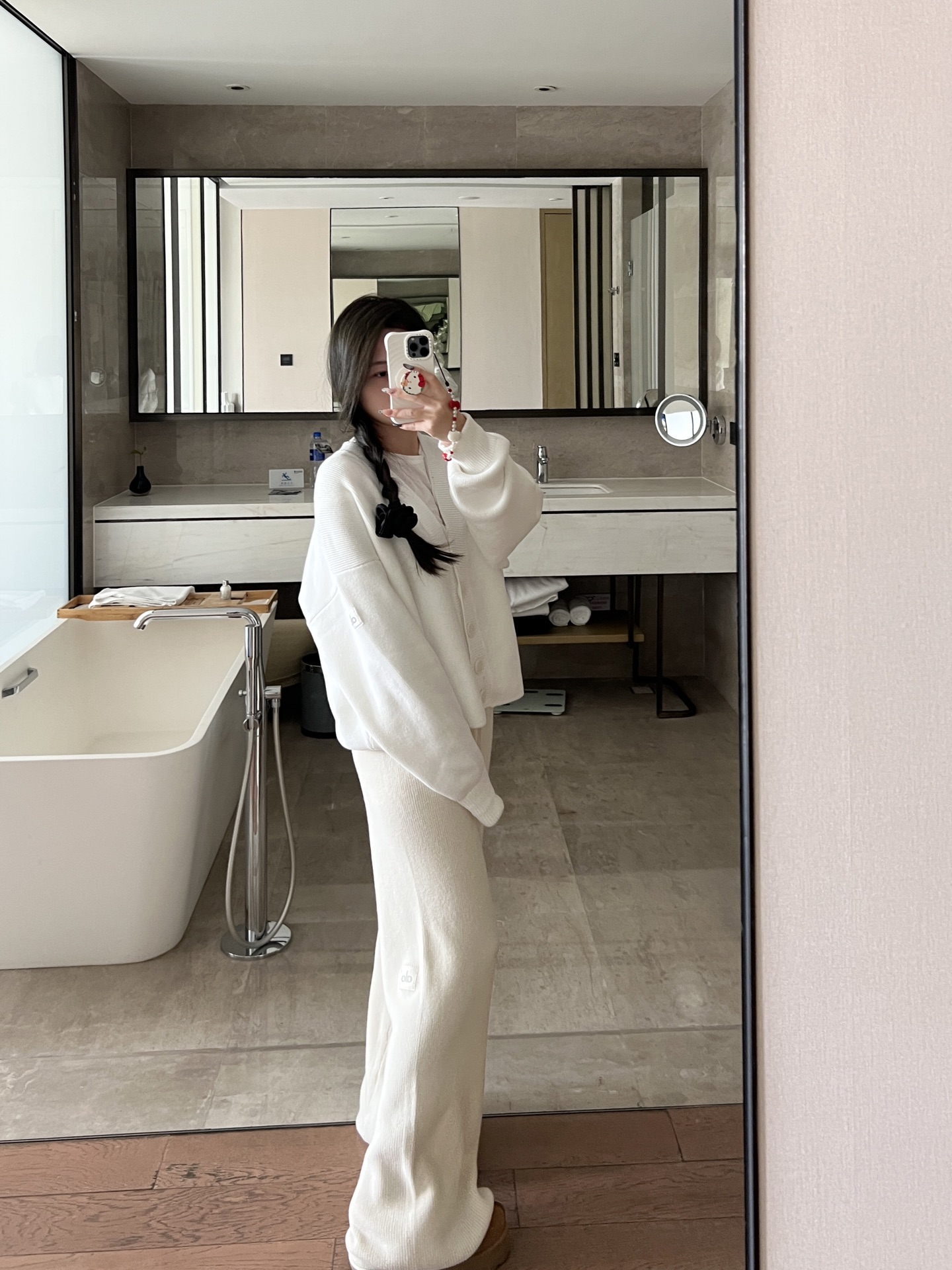 Alo Accolade jacket lounge ivory yoga