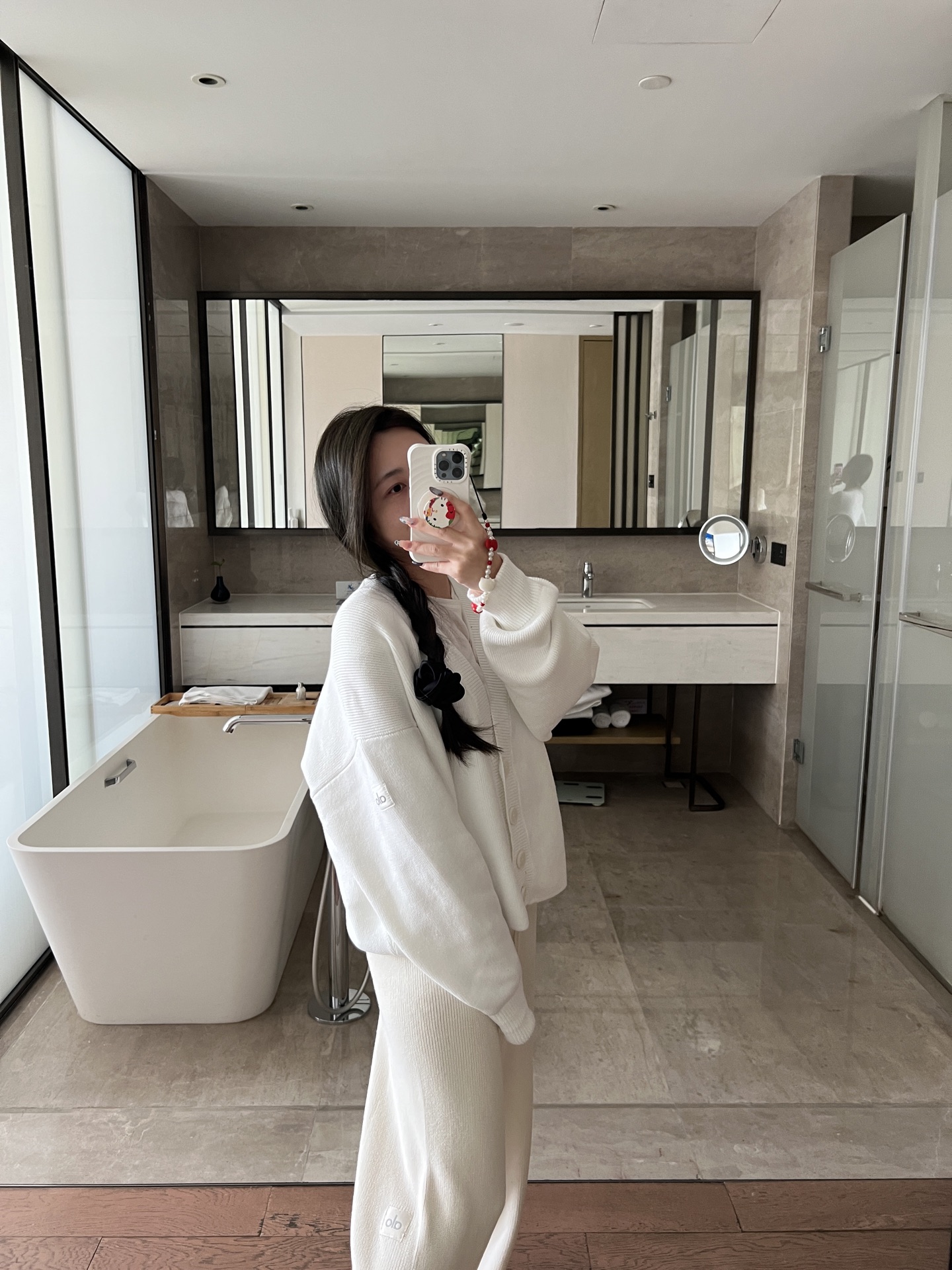 Alo Accolade jacket lounge ivory yoga