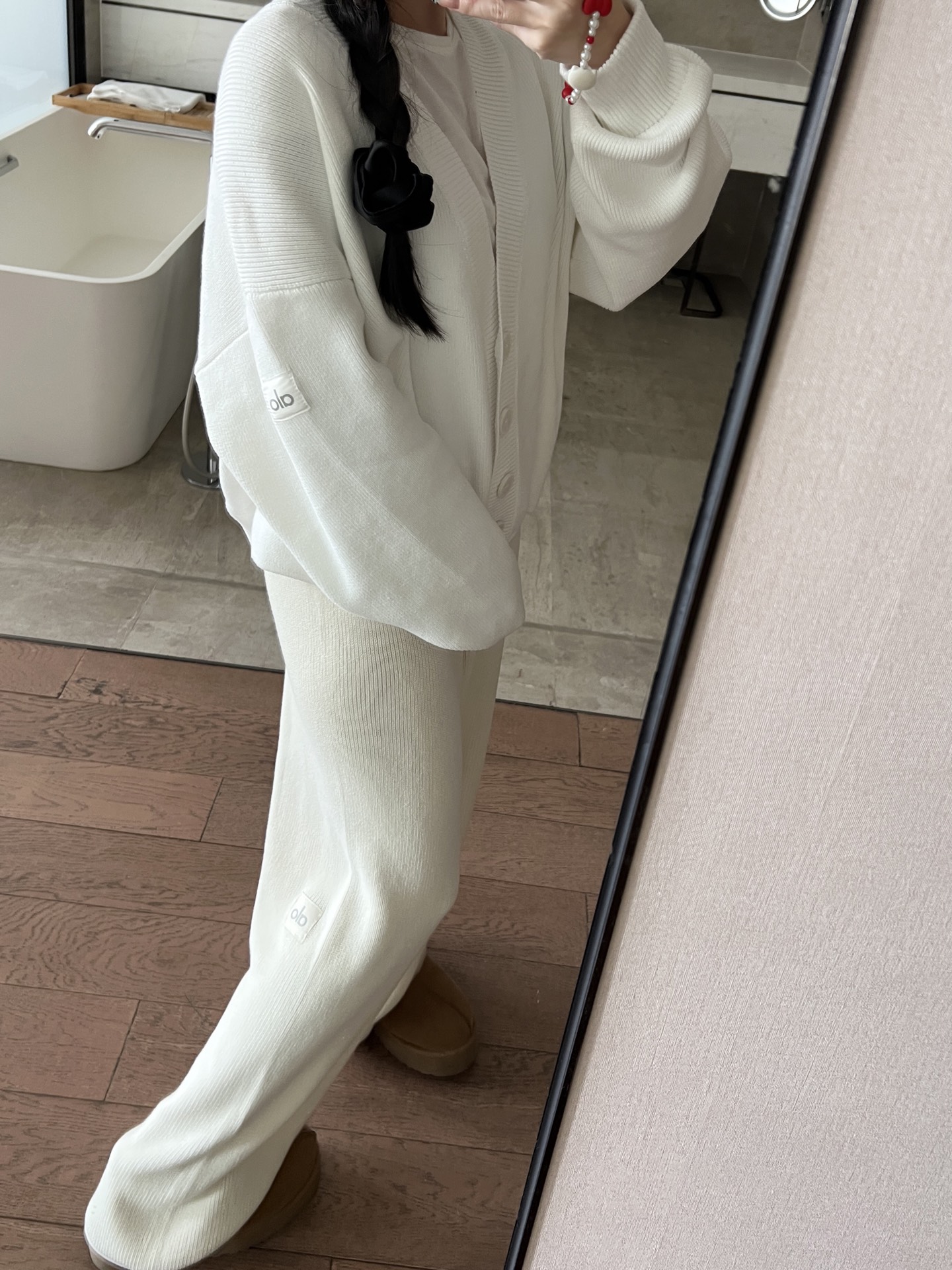 Alo Accolade jacket lounge ivory yoga