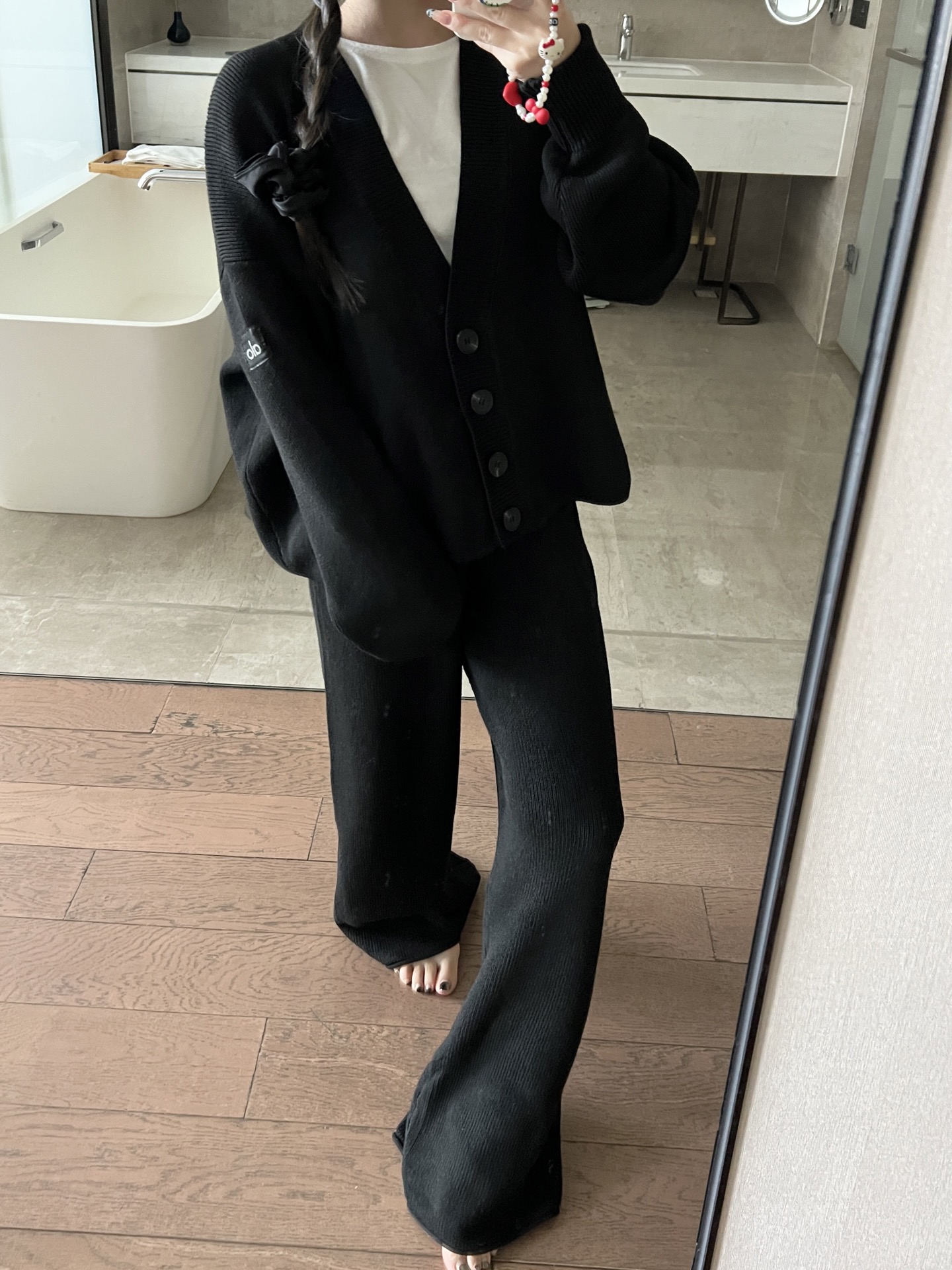 Alo jacket lounge black yoga