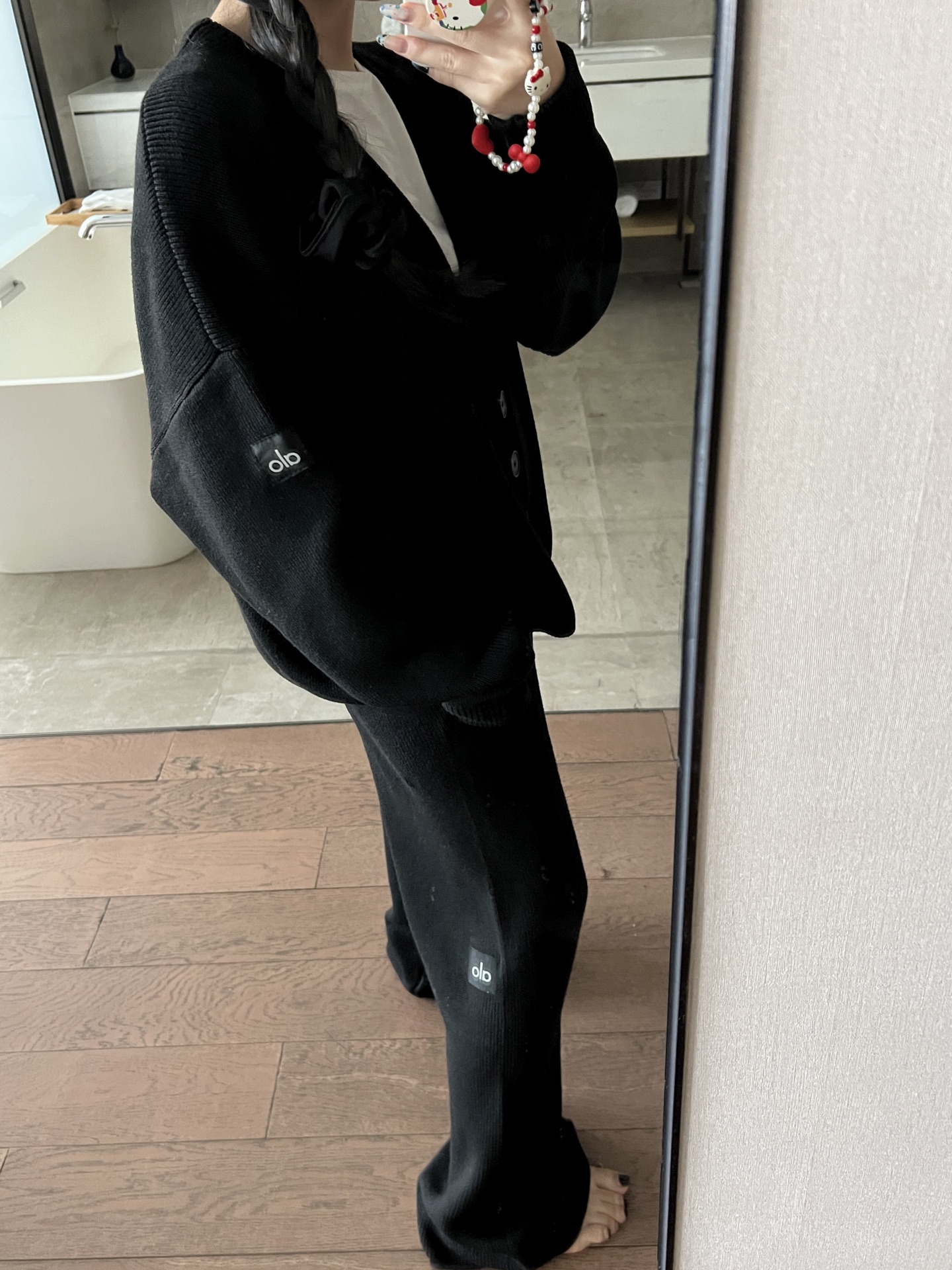 Alo jacket lounge black yoga