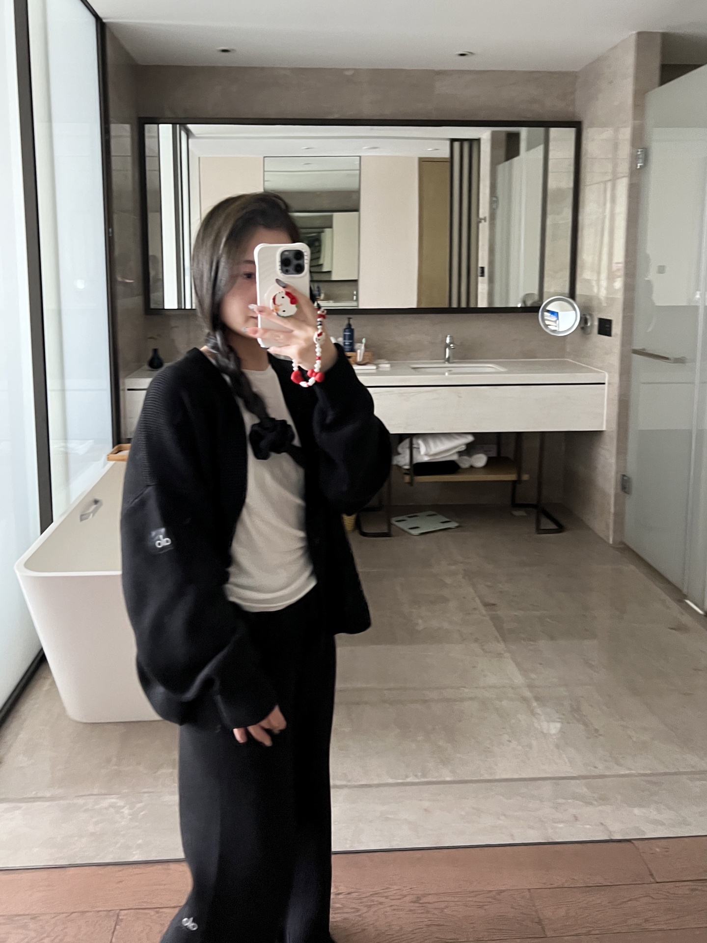 Alo jacket lounge black yoga