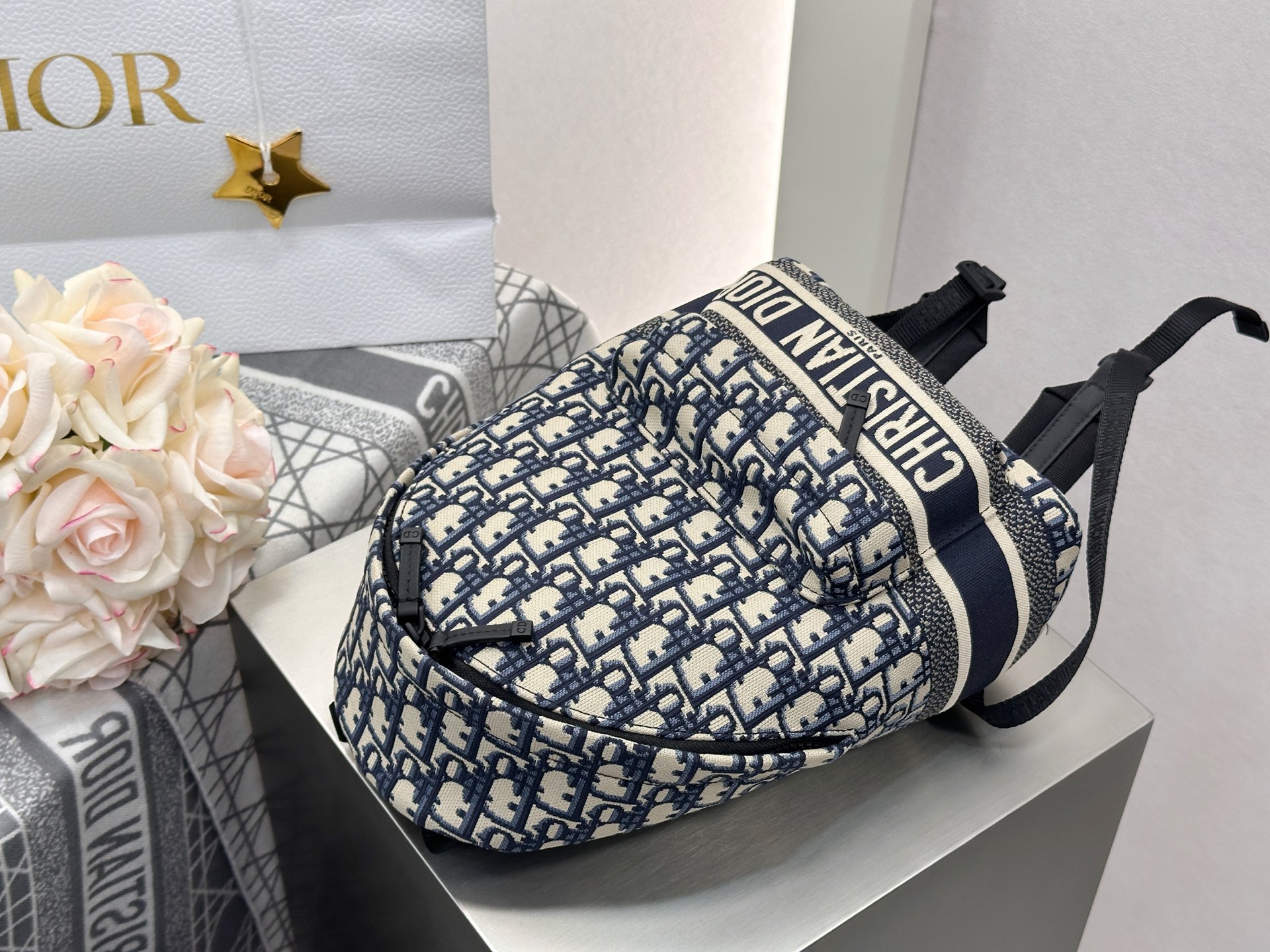 𝐃𝐢𝐨𝐫 𝑻𝒓𝒂𝒗𝒆𝒍 小号双肩背包❗老花小号双肩背包现货🔥复古精致➕优雅摩登采用原厂𝐎𝐛𝐥𝐢𝐪𝐮𝐞印花