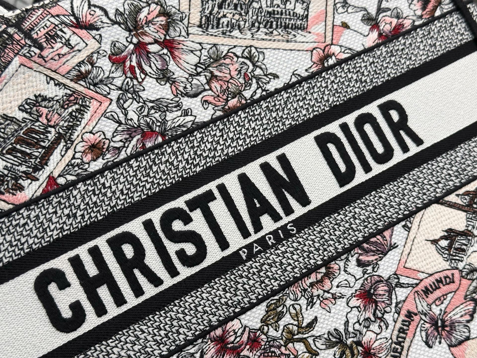 𝗗𝗶𝗼𝗿 𝗕𝗼𝗼𝗸 𝗧𝗼𝘁𝗲 新款中号托特❗粉色罗马建筑花卉中号现货🔥最新款的𝐵𝑜𝑜𝑘 𝑡𝑜𝑡𝑒首发！！