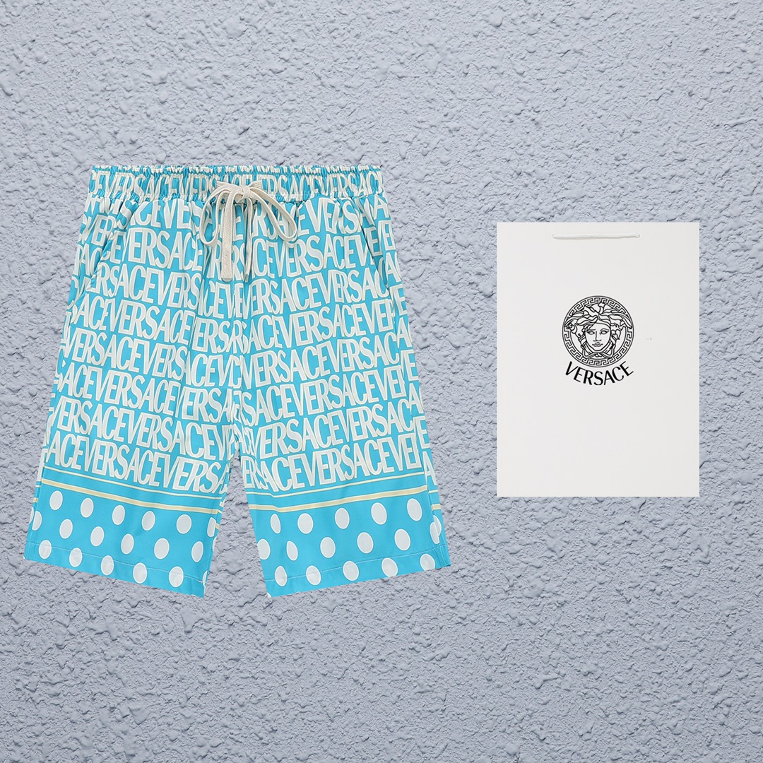 Versace Shorts in Picture Color, Size S-XL, Plain Cotton with Sand Fabric, Full Custom Packages. Gender-Neutral. - 图片 1