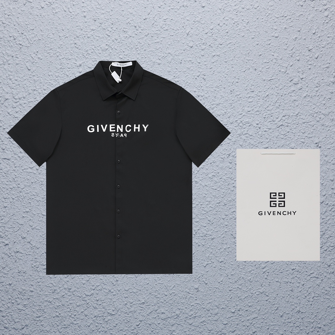 Givenchy Polo Shirt in Picture Color, Sizes S-XL, Plain Cotton with Sand Finish. Gender-Neutral Design. - 图片 1
