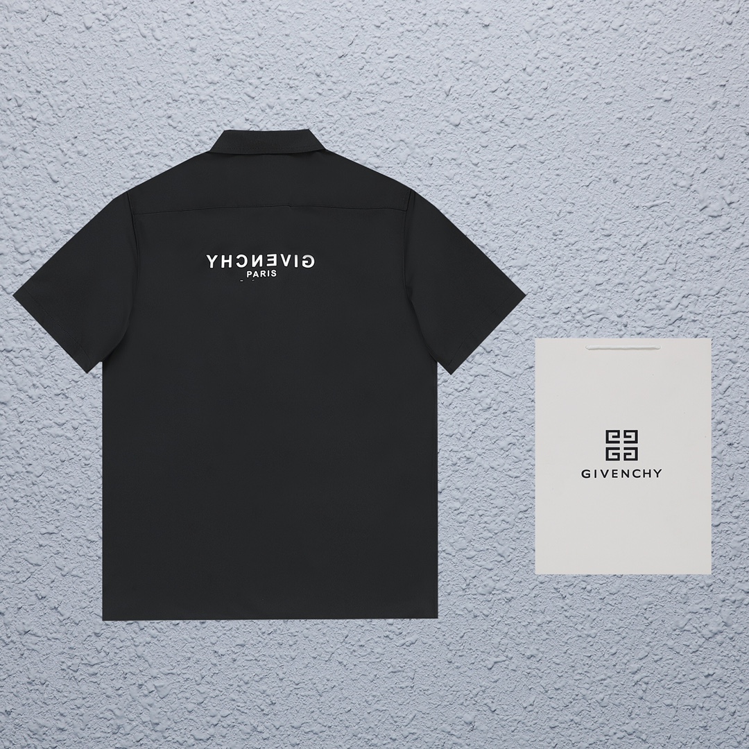 Givenchy Polo Shirt in Picture Color, Sizes S-XL, Plain Cotton with Sand Finish. Gender-Neutral Design. - 图片 2