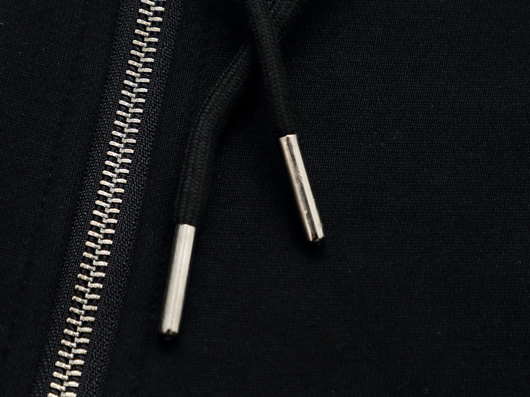 “CJCR CK Small Embroidery Hoodie Jacket in Picture Color, Custom Cotton Fabric, Unisex, S-XL” - 图片 6