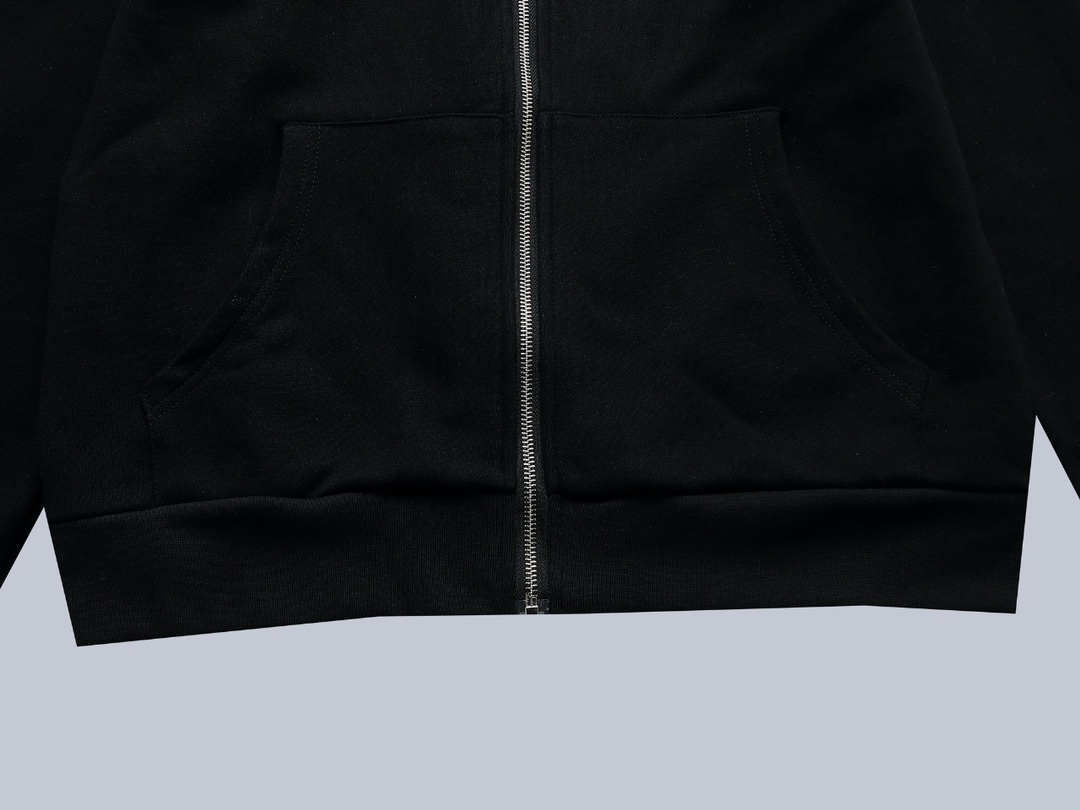 “CJCR CK Small Embroidery Hoodie Jacket in Picture Color, Custom Cotton Fabric, Unisex, S-XL” - 图片 7