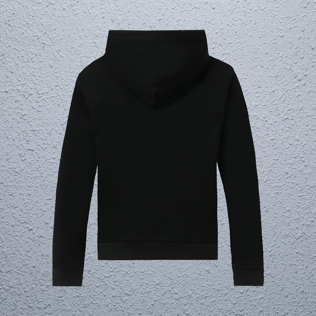 “CJCR CK Small Embroidery Hoodie Jacket in Picture Color, Custom Cotton Fabric, Unisex, S-XL” - 图片 2