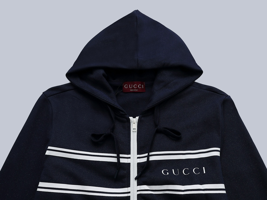 “CJCR Custom Gucci Hoodie Jacket in Picture Color, Sizes S-XXL, Gender-Neutral” - 图片 3