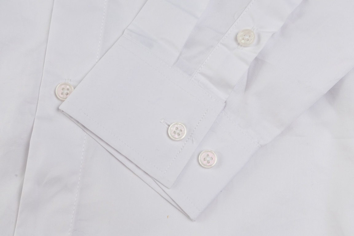 Prada Tie Long Sleeve Shirt Set in Various Sizes and Colors, Gender-Neutral Option - 图片 9