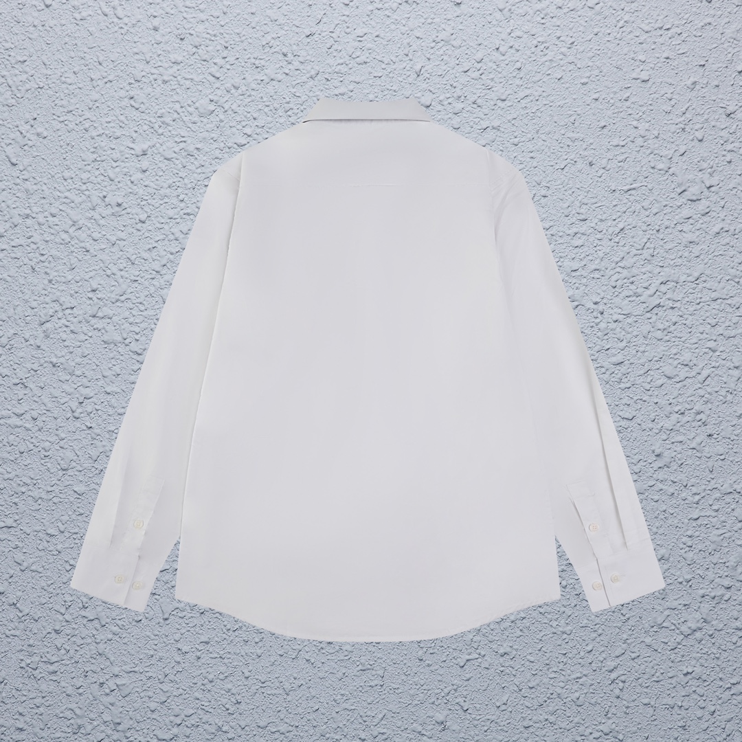 Prada Tie Long Sleeve Shirt Set in Various Sizes and Colors, Gender-Neutral Option - 图片 2