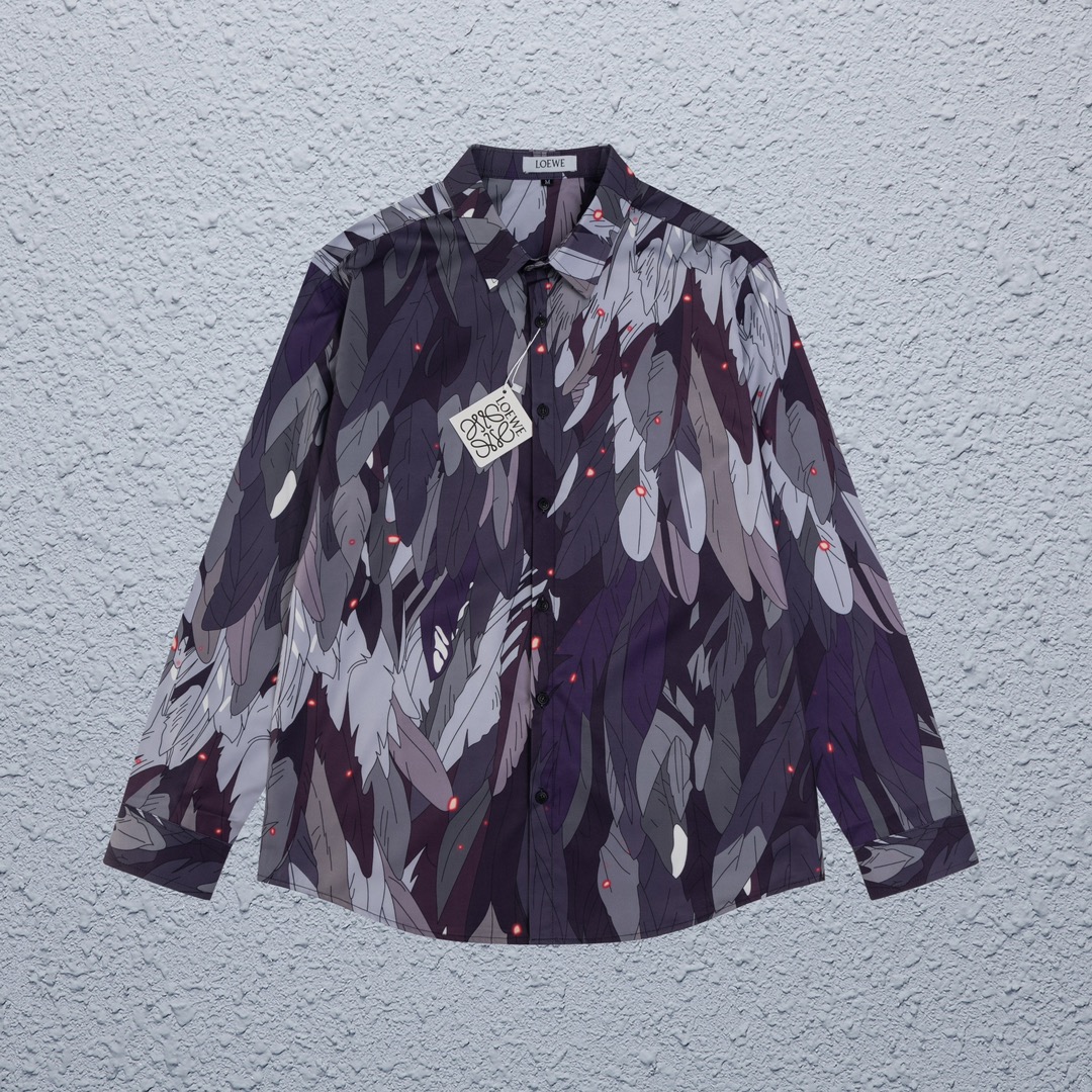 CJCR Top Version Distinguished Currency Long Sleeve Shirt in Picture Color - 图片 2