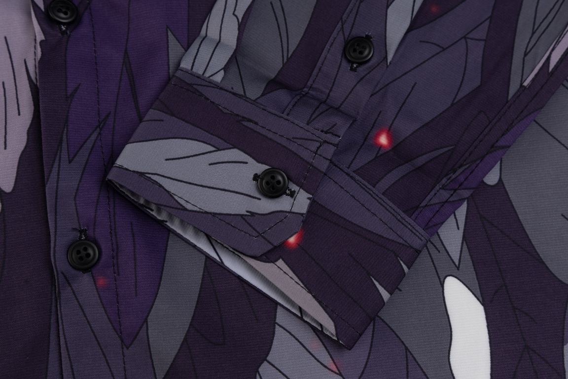 CJCR Top Version Distinguished Currency Long Sleeve Shirt in Picture Color - 图片 9