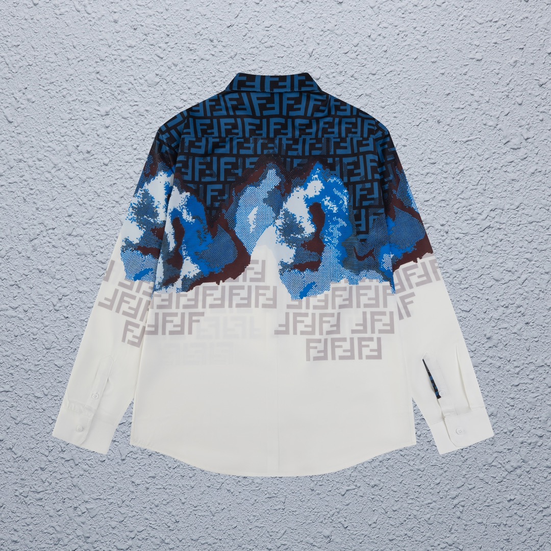 “CJCR Top Version Long Sleeve Shirt by FENDI, Unisex Custom Design in Picture Color” - 图片 2