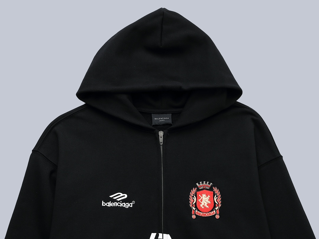 Parisian Balentiaga Synchronization Network Hoodie in Picture Color, XS-L, 480g Flour. - 图片 3