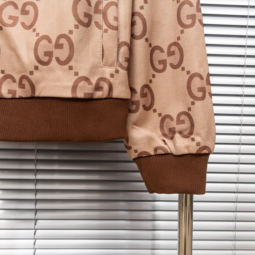 Gucci 款式：古驰Gucci连帽织带开衫外套