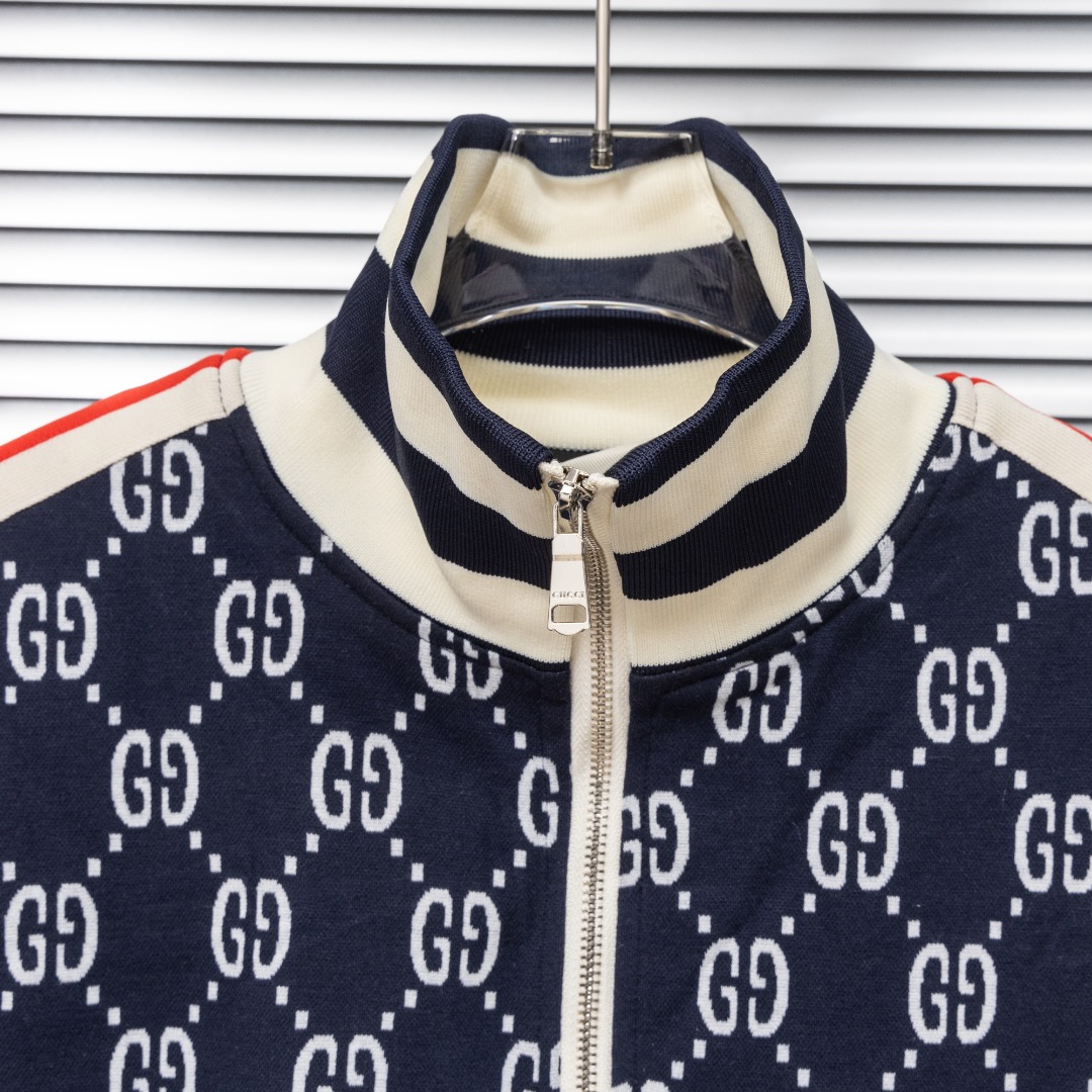 Gucci 款式：古驰Gucci双G提花织带外套