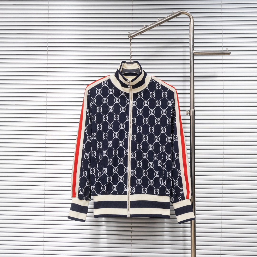 Gucci 款式：古驰Gucci双G提花织带外套