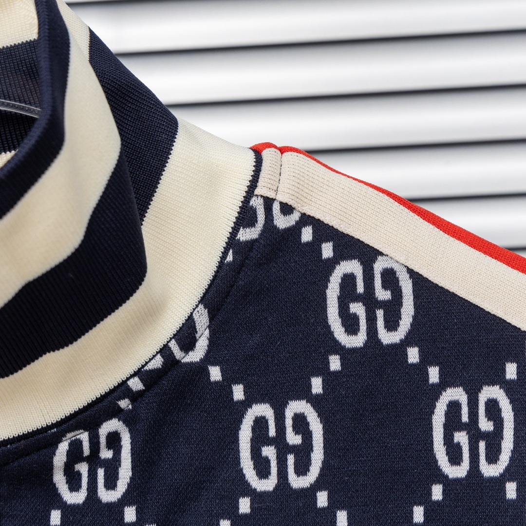 Gucci 款式：古驰Gucci双G提花织带外套