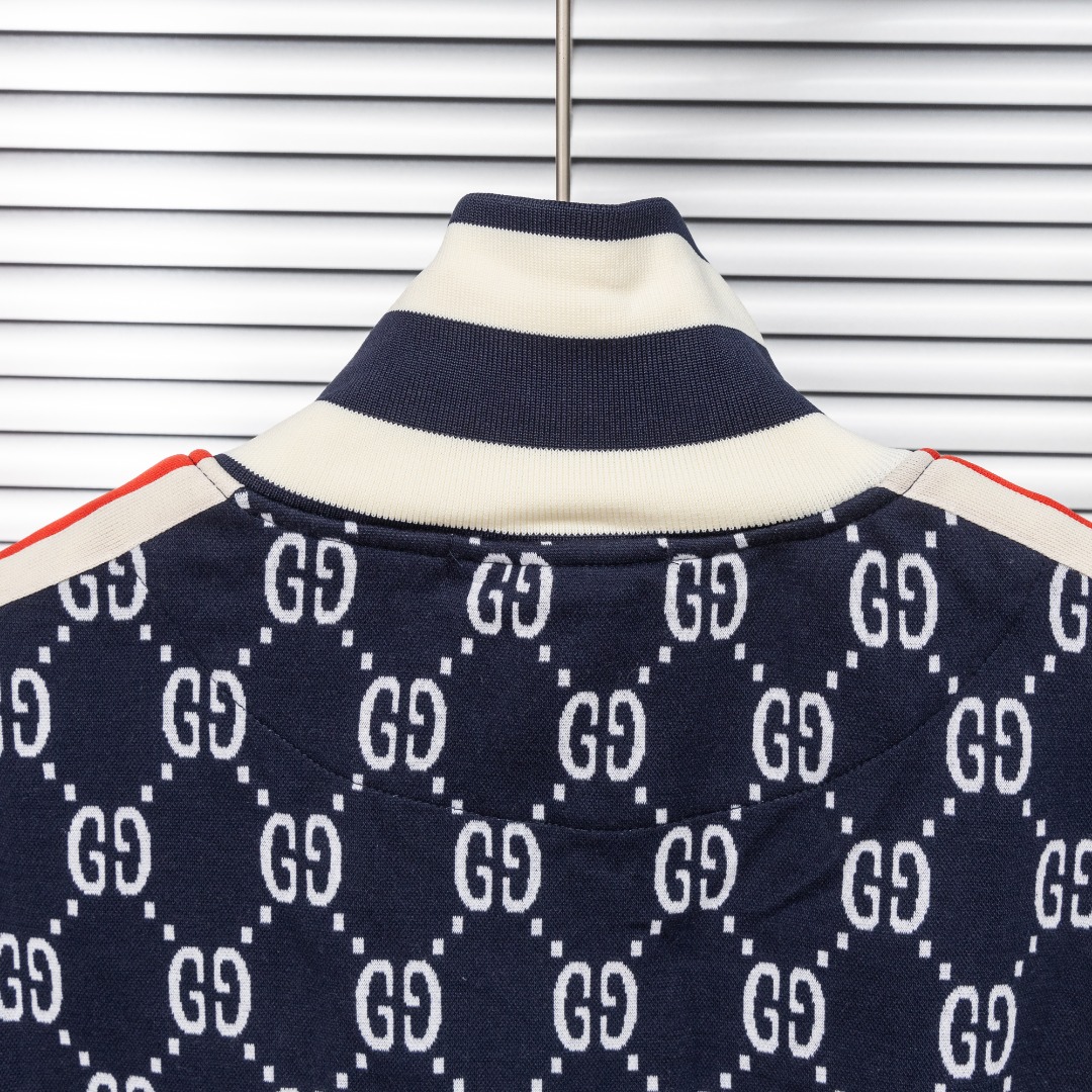 Gucci 款式：古驰Gucci双G提花织带外套