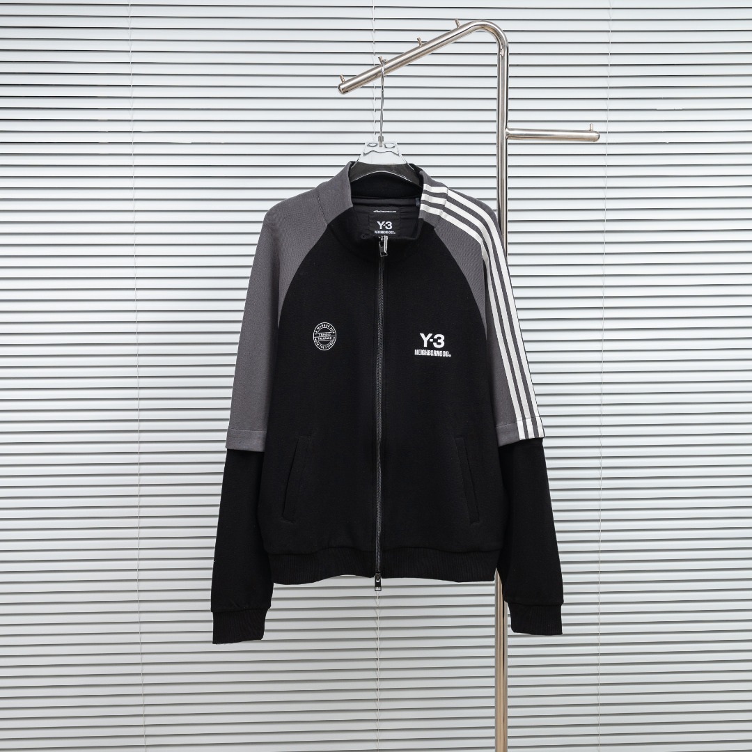 P180 versión superior, diferencia de calidad) Estilo: ADIDAS Y3 colaboración con NEIGHBORHOOD, chaqueta tipo jersey de …
