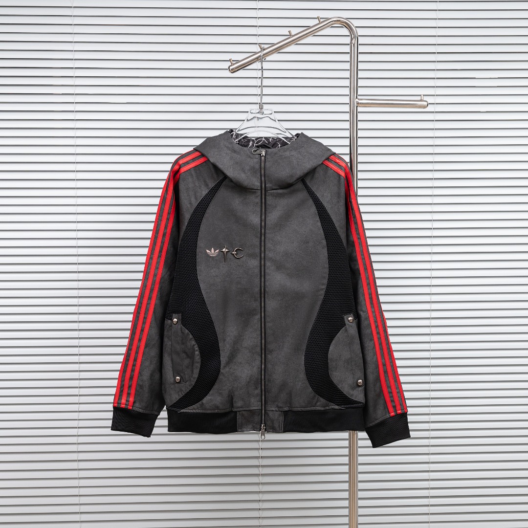 P280 versión superior, diferencia de calidad) Estilo: ADIDAS colaboración con THUG CLUB, chaqueta tipo jersey de estilo…