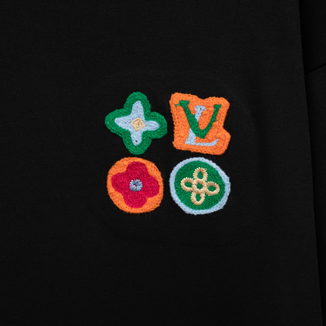 Louis Vuitton 款式：路易威登LV拼色老花全刺绣工艺短袖