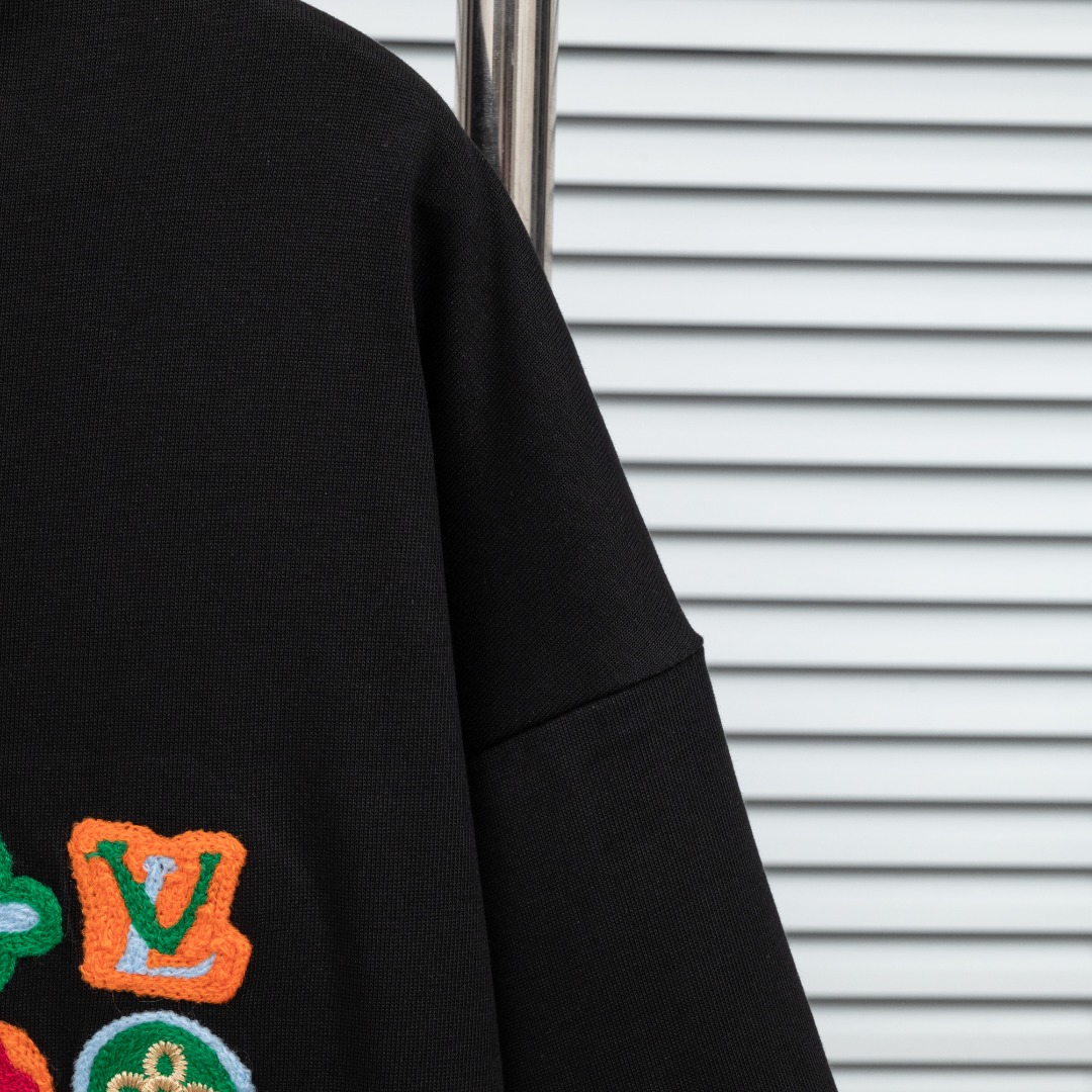 Louis Vuitton 款式：路易威登LV拼色老花全刺绣工艺短袖
