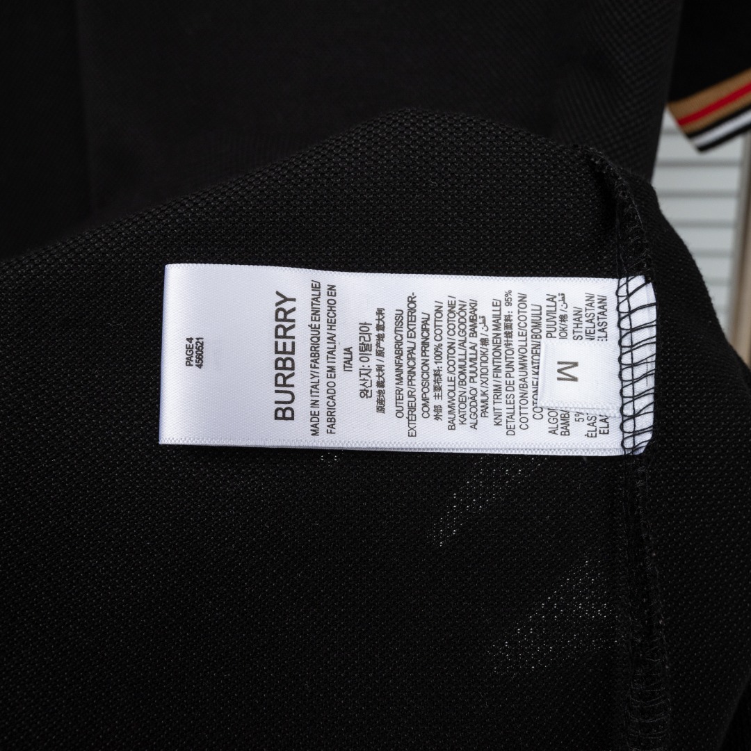 Burberry 款式：巴宝莉BBR战马刺绣拼接领口短袖POLO