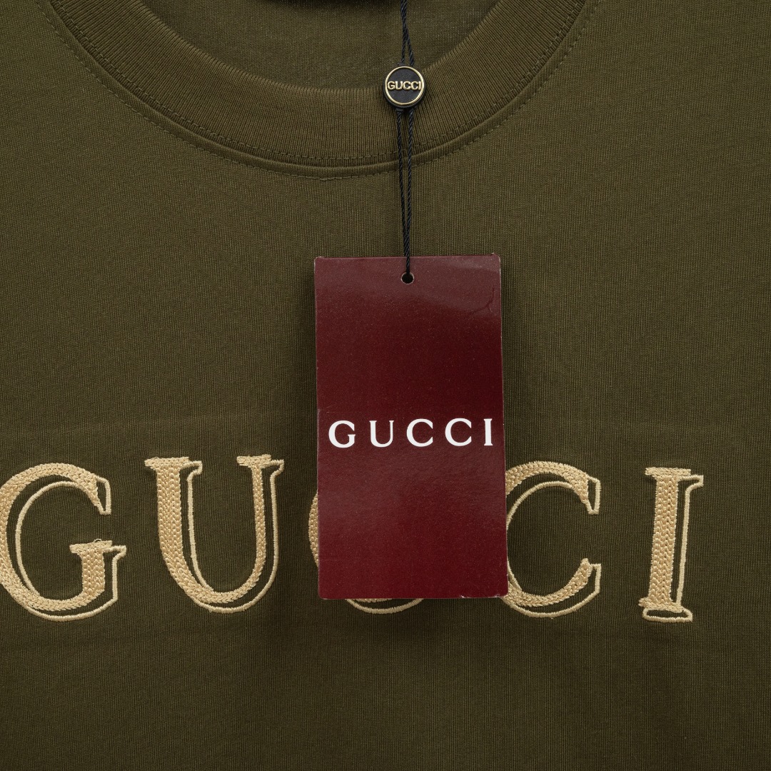 Gucci 款式：古驰GUCCI 3D立体刺绣工艺短袖