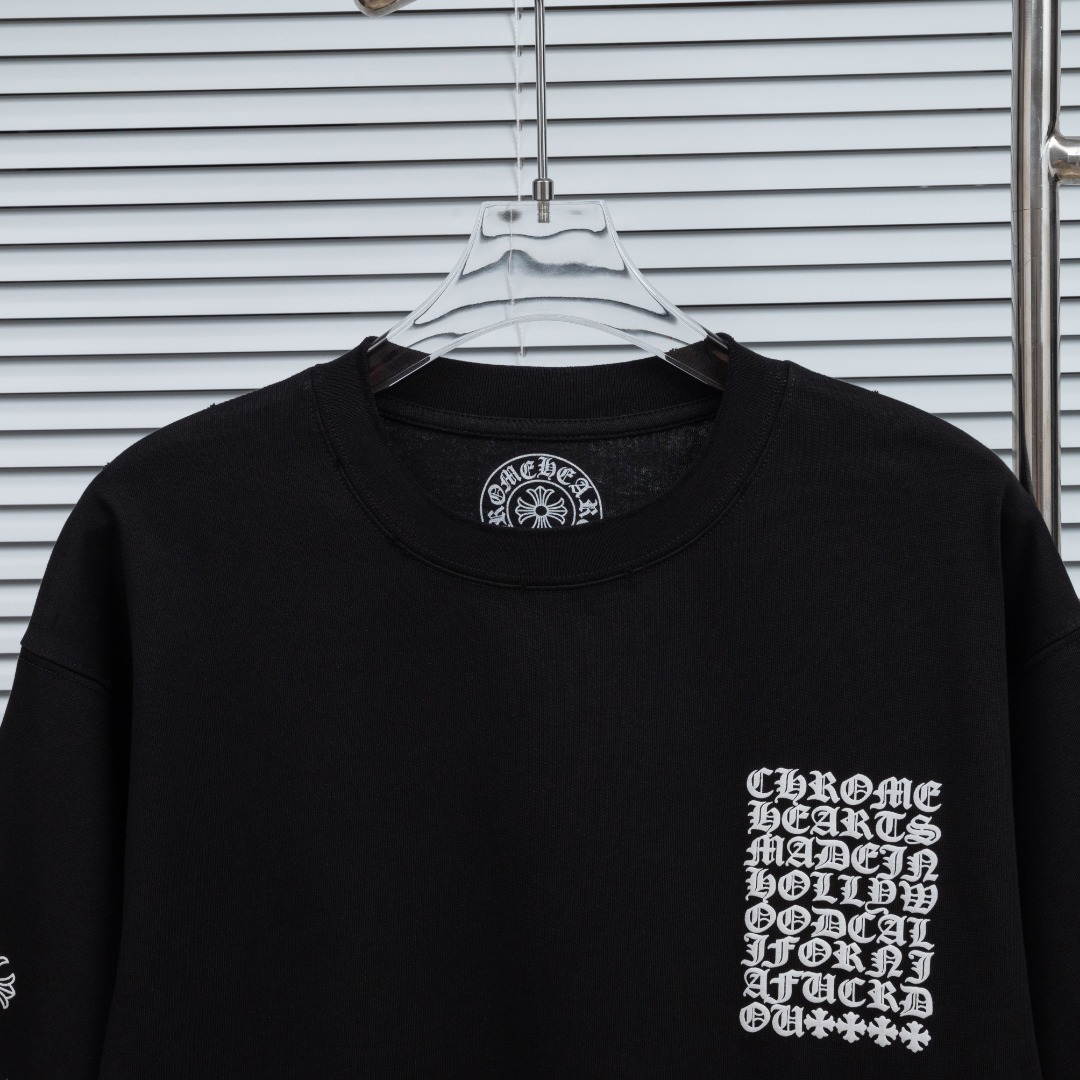 Chrome Hearts 款式：克罗心CH做旧破洞立体发泡工艺短袖