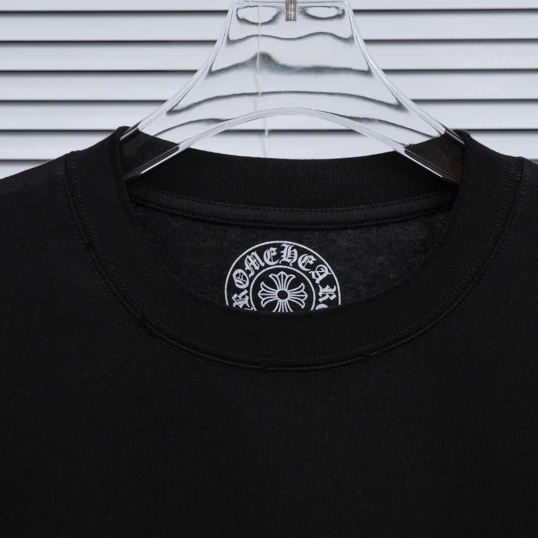 Chrome Hearts 款式：克罗心CH做旧破洞立体发泡工艺短袖