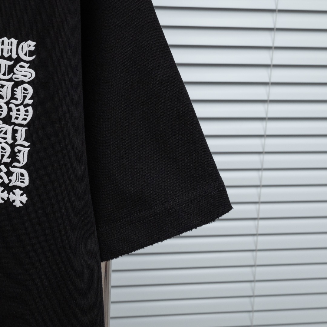 Chrome Hearts 款式：克罗心CH做旧破洞立体发泡工艺短袖