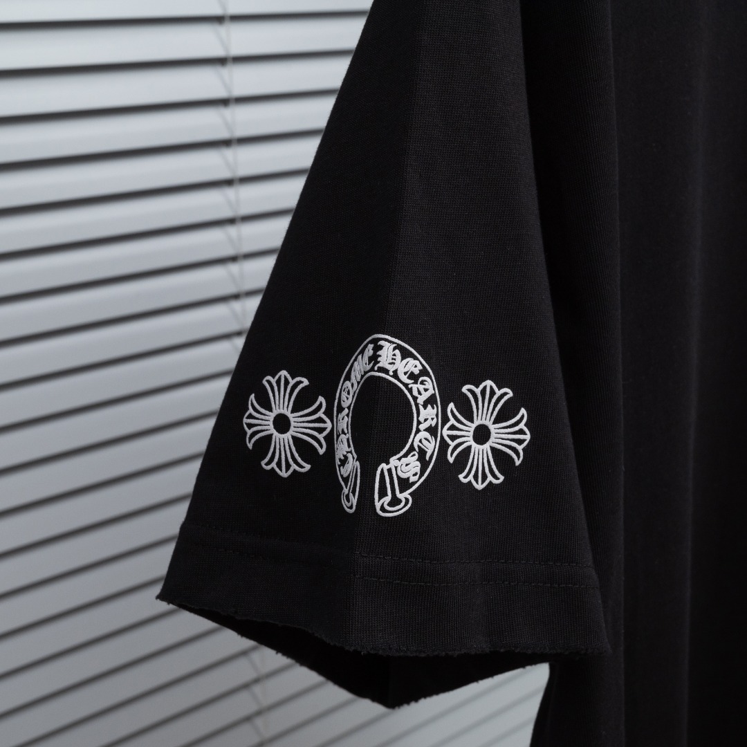 Chrome Hearts 款式：克罗心CH做旧破洞立体发泡工艺短袖