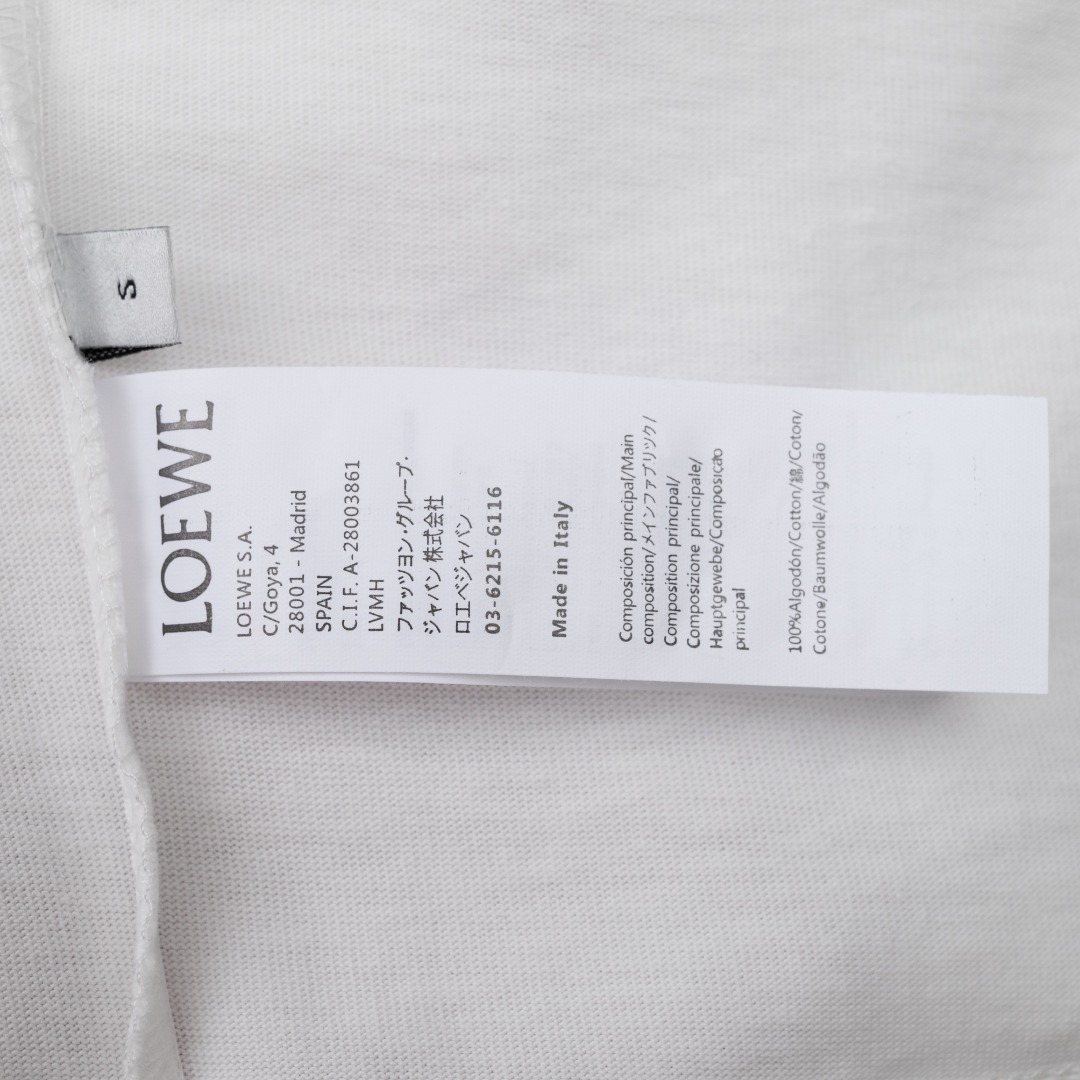 Loewe 款式：罗意威LOEWE 3D草绳刺绣工艺短袖