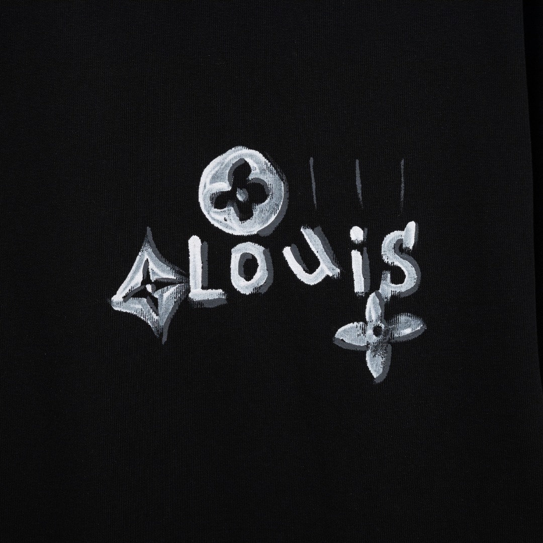 Louis Vuitton 款式：路易威登LV破洞手绘涂鸦工艺短袖