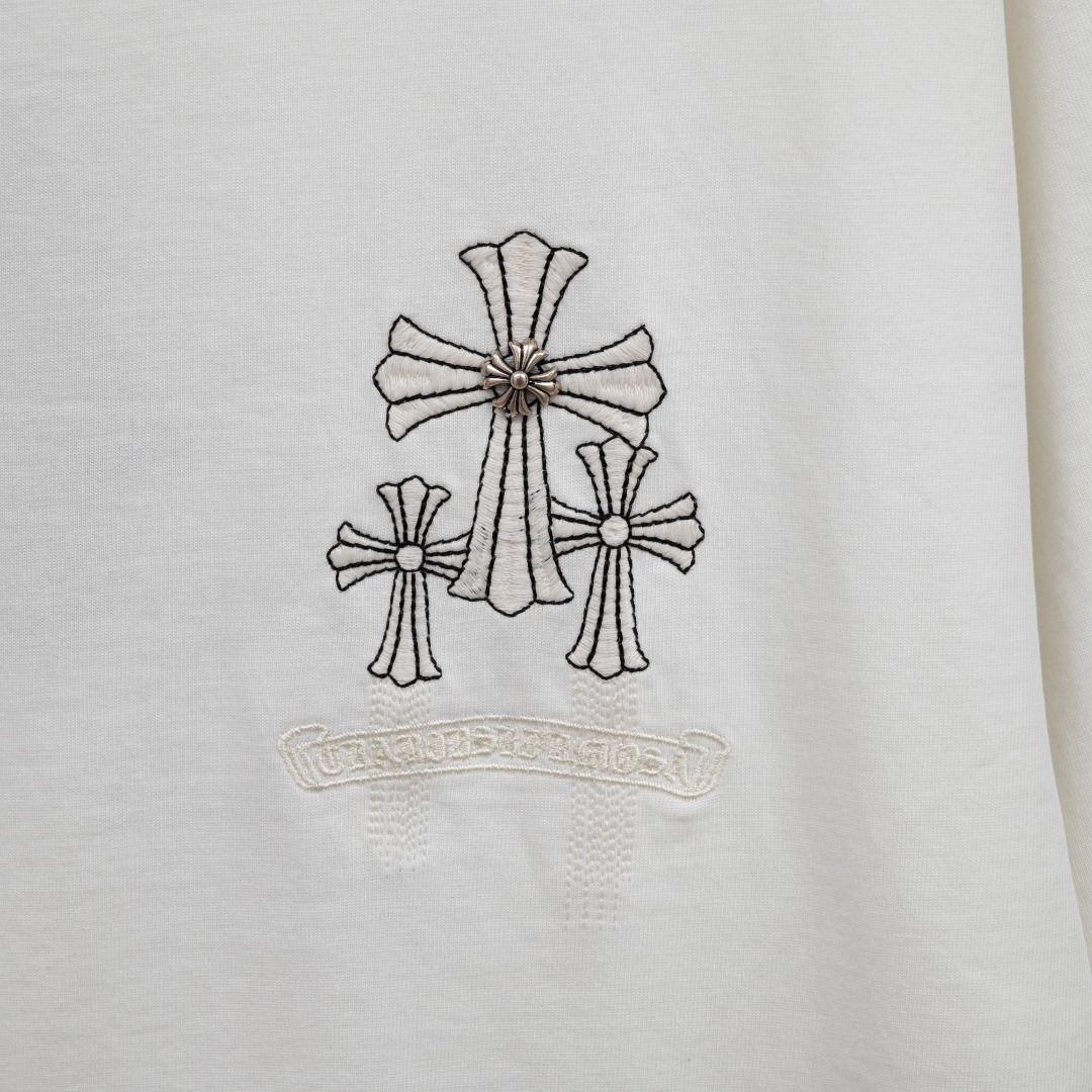 Chrome Hearts 款式：克罗心CH十字刺绣紫外线温变可变色工艺短袖