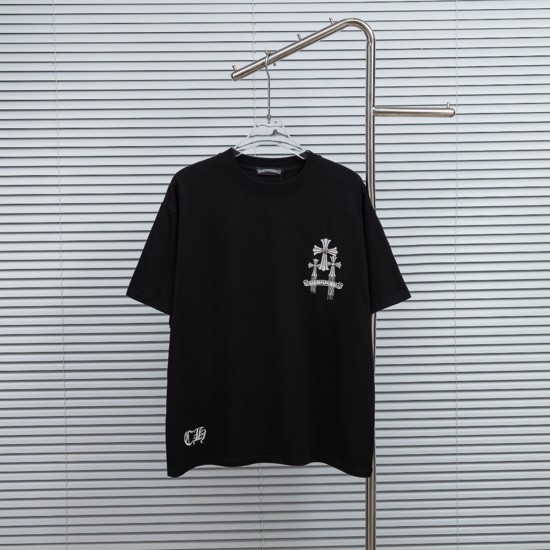 Chrome Hearts 款式：克罗心CH十字刺绣紫外线温变可变色工艺短袖
